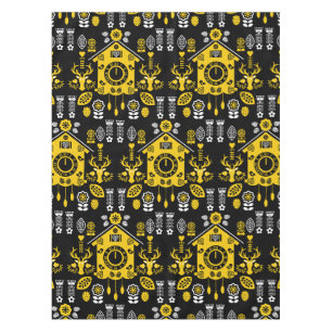 German Bauernmalerei Folk Art Tablecloth