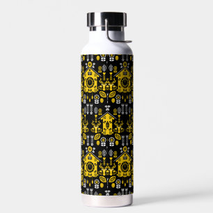 German Bauernmalerei Folk Art Water Bottle