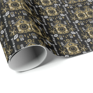 German Bauernmalerei Folk Art Wrapping Paper