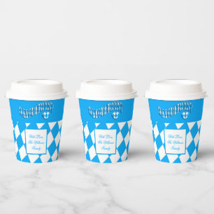 German Beer Festival Custom Name Oktoberfest Paper Cups