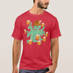 German Beer Octopus Tentacle Design for a Beer Lov T-Shirt