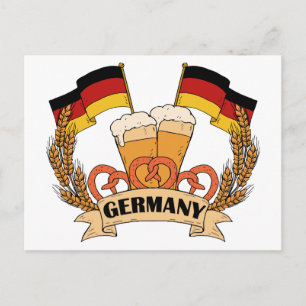 German Beer postcard