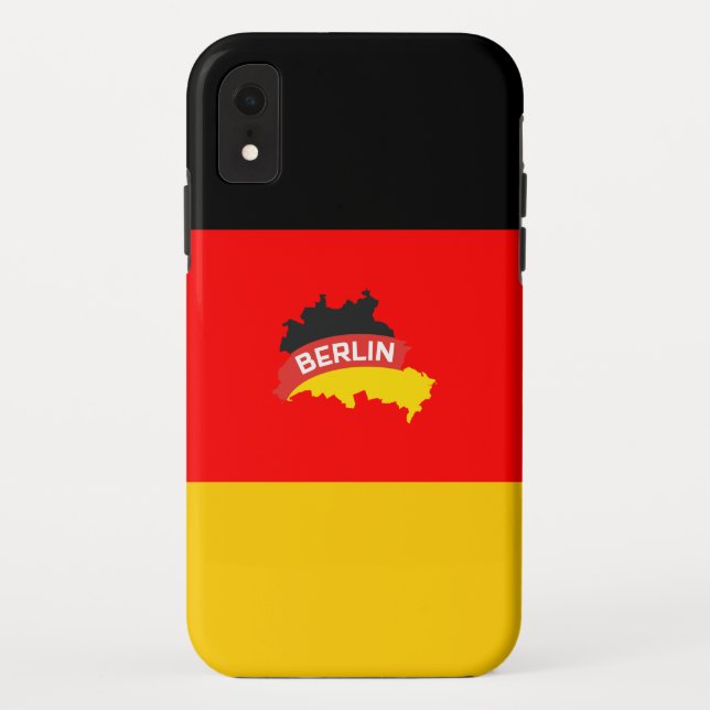 German Berlin Flag Case-Mate iPhone Case (Back)