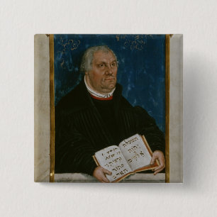 German Bible of Luther's Translation, 1561 15 Cm Square Badge