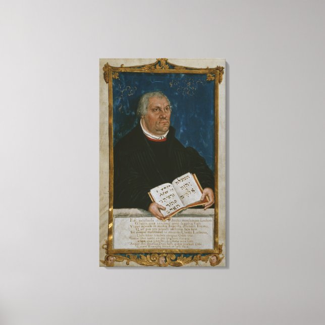 German Bible of Luther's Translation, 1561 Canvas Print (Front)