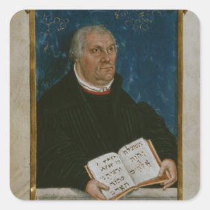 German Bible of Luther's Translation, 1561 Square Sticker