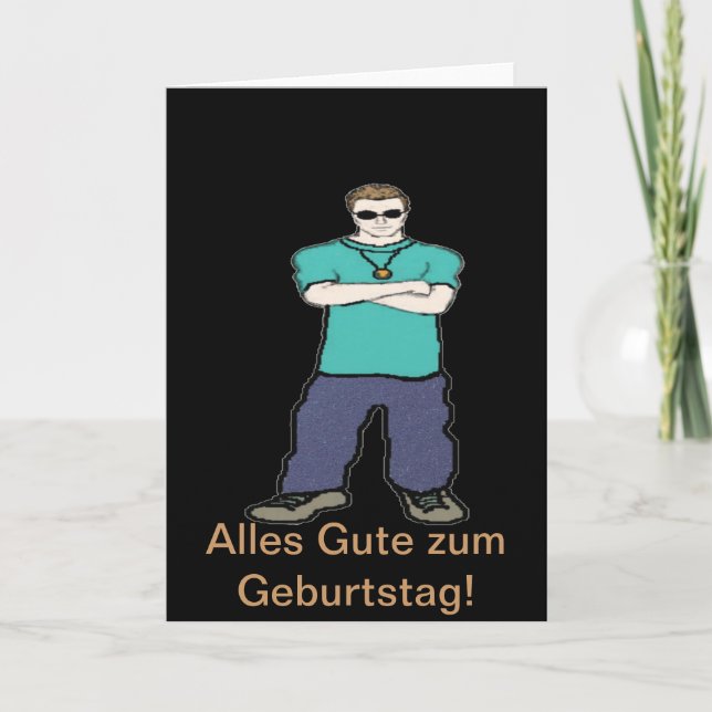 German birthday Card (Front)