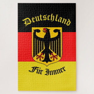 German black eagle, Deutschland forever/Fur Immer Jigsaw Puzzle