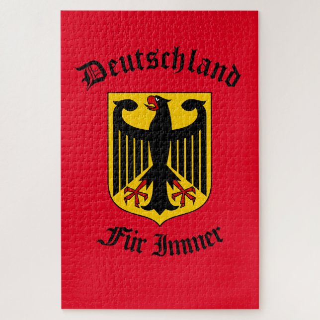 German black eagle, Deutschland forever/Fur Immer Jigsaw Puzzle (Vertical)