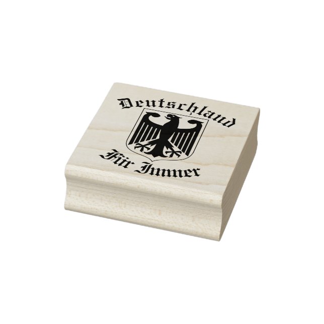 German black eagle flag, Deutschland forever Rubber Stamp (Stamp)