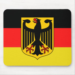 German, black eagle of German flag, Germany Mouse Mat