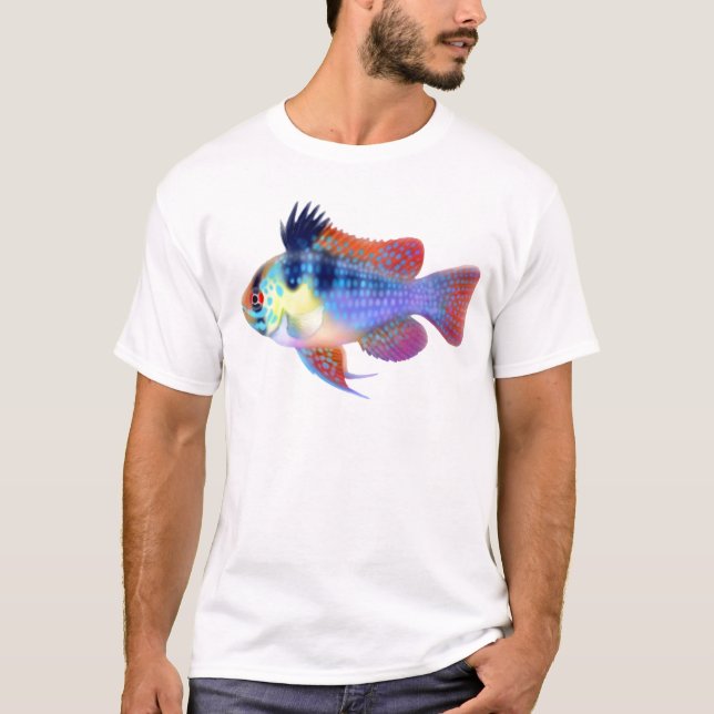 German Blue Ram Cichlid T-Shirt (Front)