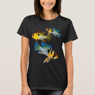 German Blue Rams Dwarf Cichlids Aquarium Fish Love T-Shirt