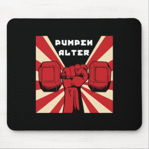 German Bodybuilding Workout Gym Propaganda Mouse Mat