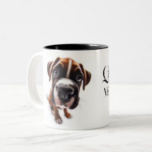 German boxer close-up Mug with you name