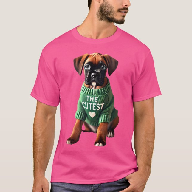 German Boxer Shirt Boxie Mum Dad Doggie Boxer Bull (Front)
