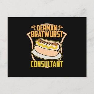 German Bratwurst Consultant Oktoberfest Bier Gift Postcard