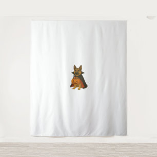 German Bulldog Halloween Dog in Vampire Costume wi Tapestry