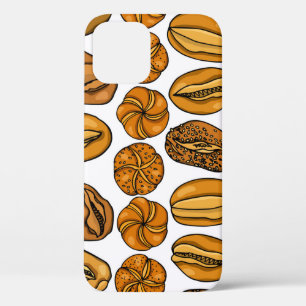 German Buns Loafs Vintage Pattern iPhone 12 Case