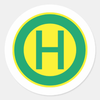 German Bus and Tram Stop sign stop Classic Round Sticker