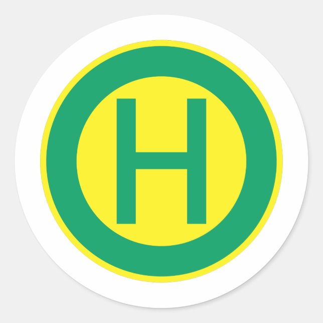 German Bus and Tram Stop sign stop Classic Round Sticker (Front)