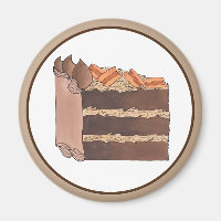 German Chocolate Cake Slice Birthday Party Piece