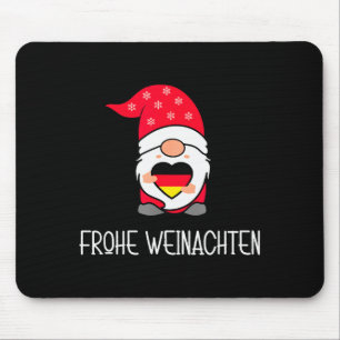 German Christmas Gnome Frohe Weinachten Mouse Mat