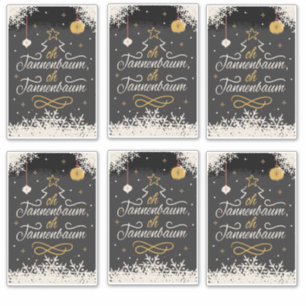 German christmas holiday greeting card