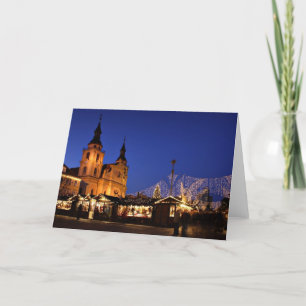 German christmas market holiday card