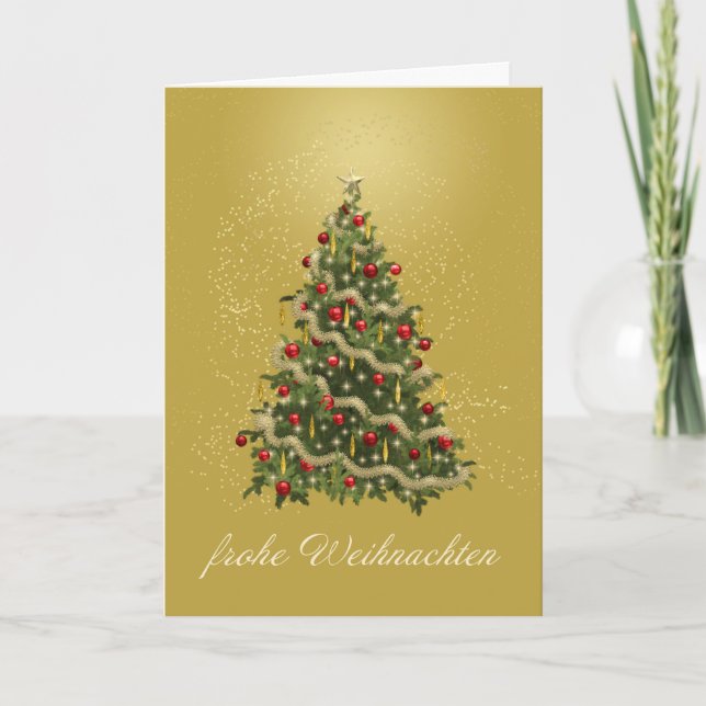 German Christmas Tree Card (Front)