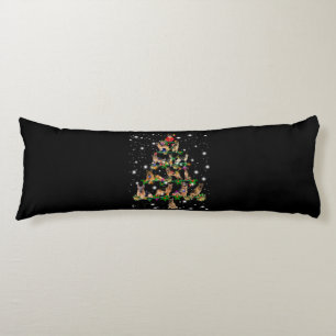 German Christmas Tree Covered By Flashlight Body Cushion