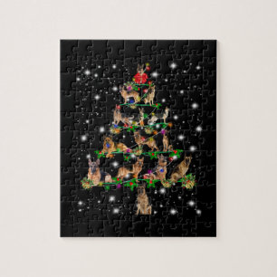 German Christmas Tree Covered By Flashlight Jigsaw Puzzle