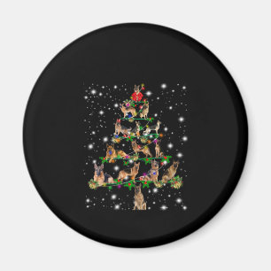 German Christmas Tree Covered By Flashlight Magnet