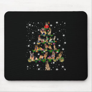 German Christmas Tree Covered By Flashlight Mouse Mat