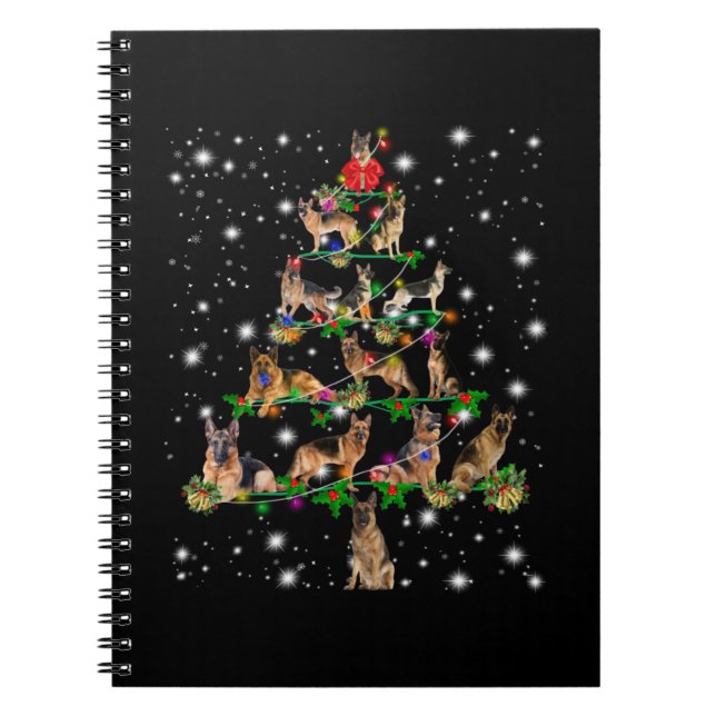 German Christmas Tree Covered By Flashlight Notebook (Front)
