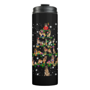 German Christmas Tree Covered By Flashlight Thermal Tumbler