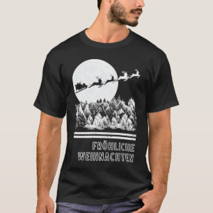 German Christmas Weihnachten Retro Santa T-Shirt
