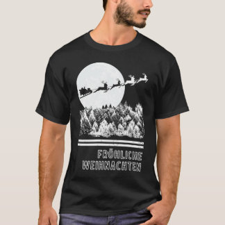 German Christmas Weihnachten Retro Santa T-Shirt
