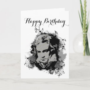 German Composer Beethoven classical music Birthday Card