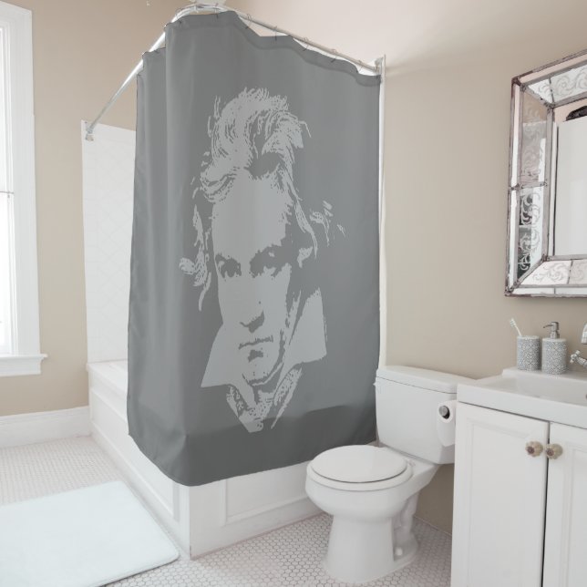 German Composer, Pianist of classical music. Showe Shower Curtain (In Situ)