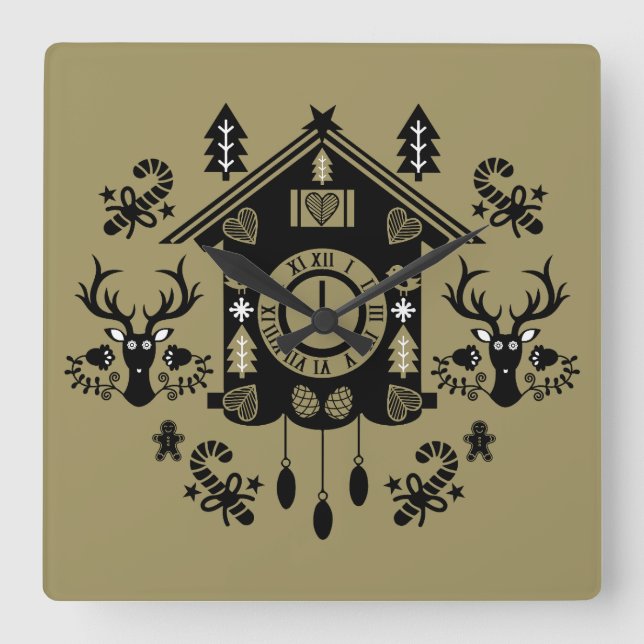 German Cuckoo Clock Christmas (Front)