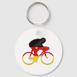 German cycling flag of germany cyclists gear key ring