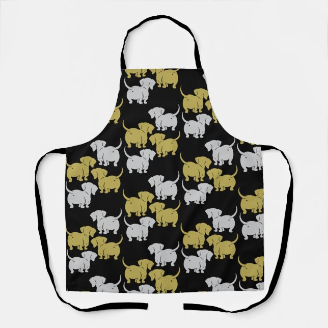 German Dachshund Dog Patterns Apron (Front)