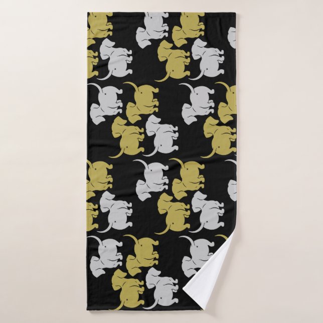 German Dachshund Dog Patterns Bath Towel (Bath Towel)