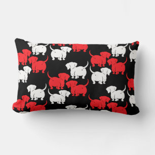 German Dachshund Dog Patterns Lumbar Cushion