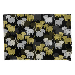 German Dachshund Dog Patterns Pillowcase