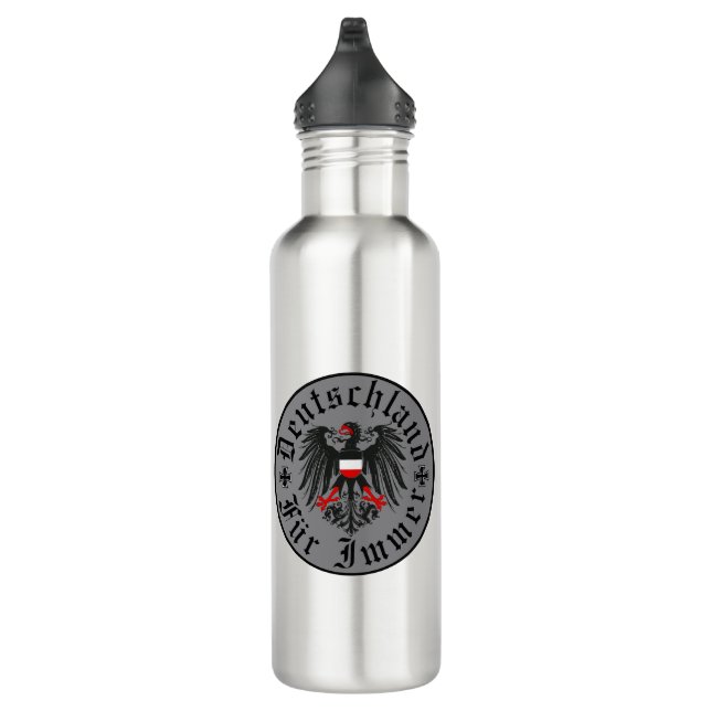 German/Deutschland Forever/eagle/iron cross 710 Ml Water Bottle (Right)
