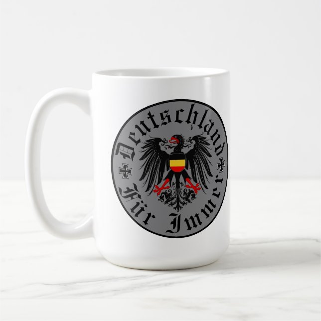 German/Deutschland Forever/eagle/iron cross Coffee Mug (Left)