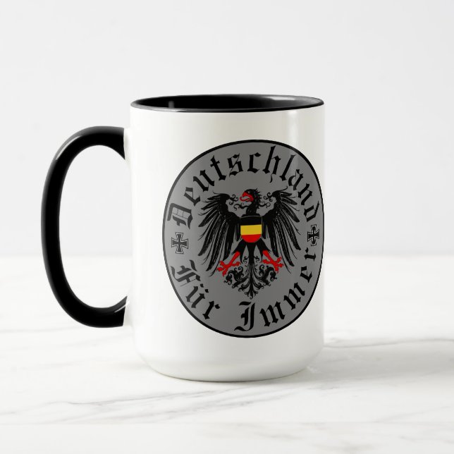 German/Deutschland Forever/eagle/iron cross Mug (Left)