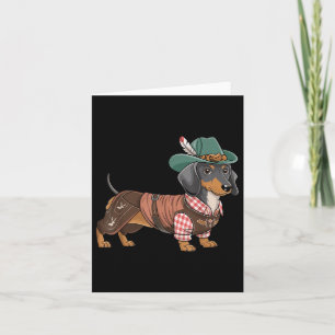 German Dog Dachshund Bavarian Weiner Sausage _1 Card